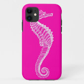 Roze Seahorse iPhone Case (Achterkant)