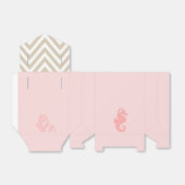 Roze Seahorse Strand Thema Favorietendozen Bedankdoosjes (Uitgevouwen)