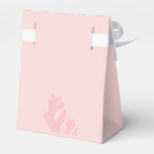 Roze Seahorse Strand Thema Favorietendozen Bedankdoosjes (Achterkant)