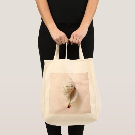 Roze Seashell Organic Canvas tas (Voorkant (product))
