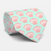 Roze Seashell Stropdas (Opgerold)