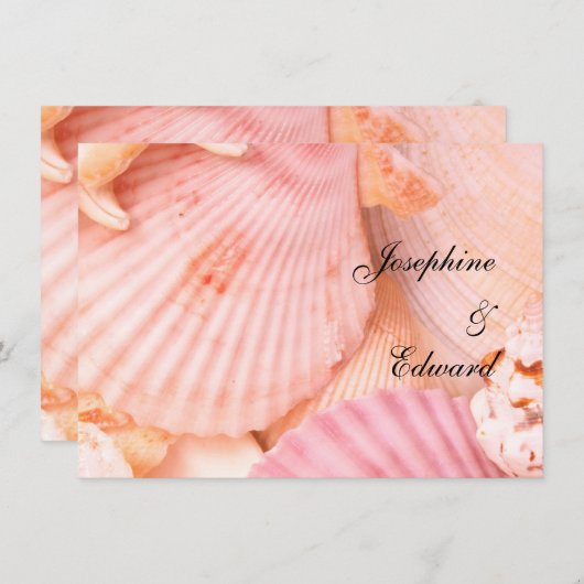 Roze Seashells (Voorkant / Achterkant)