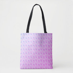 Roze Seashells Canvas tas