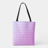 Roze Seashells Canvas tas (Achterkant)