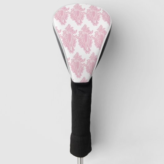 Roze Seashells Golfheadcover (Voorkant)