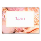 Roze Seashells Kaart (Achterkant)