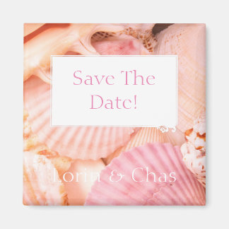 Roze Seashells Magneet