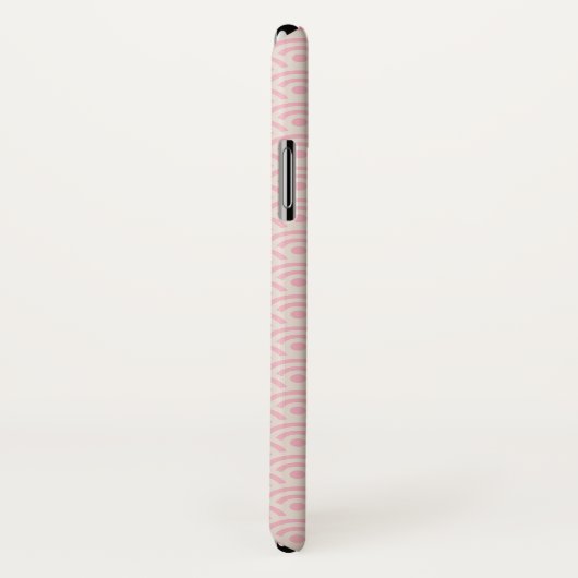 Roze Seigaiha Japans Pattern Persoonlijke naam Case-Mate iPhone Case (Achterkant / rechts)