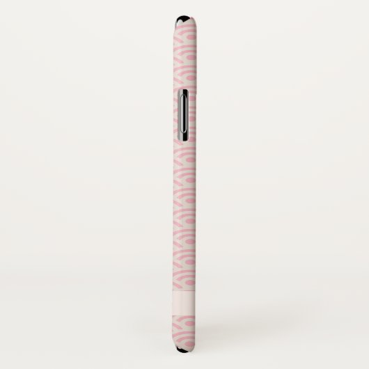 Roze Seigaiha Japans Pattern Persoonlijke naam Case-Mate iPhone Case (Achterkant / rechts)