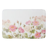 Roze Sepia  Rozen Illustratie van beemdje Badmat (Voorkant)