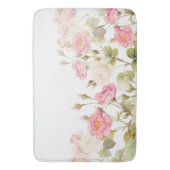 Roze Sepia  Rozen Illustratie van beemdje Badmat (Voorkant Verticaal)