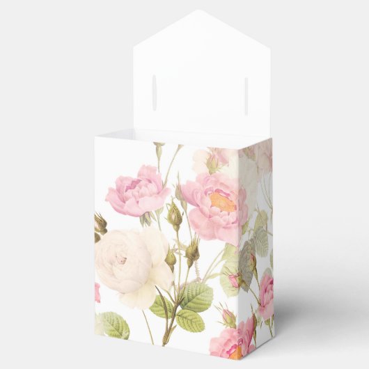 Roze Sepia  Rozen Illustratie van beemdje Bedankdoosjes (Geopend)