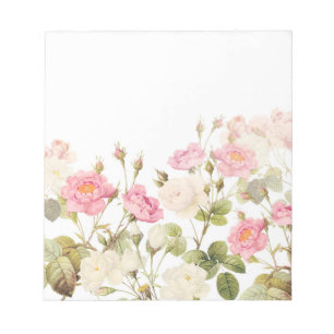Roze Sepia  Rozen Illustratie van beemdje Notitieblok