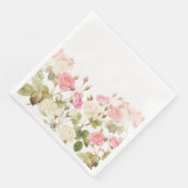 Roze Sepia  Rozen Illustratie van beemdje Servet (Hoek)