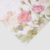 Roze Sepia Rozen Illustratie van beemdje Tissuepapier (Detail)