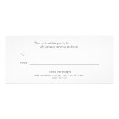 Roze Sequin Beauty Salon Cadeaubon Reclamekaart (Achterkant)