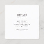 Roze Sequin Beauty Salon Loyaliteit 6 Punch Klantenkaartje (Achterkant)