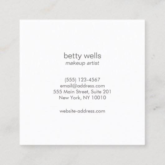 Roze Sequin Beauty Salon Loyaliteit 6 Punch Klantenkaartje (Achterkant)