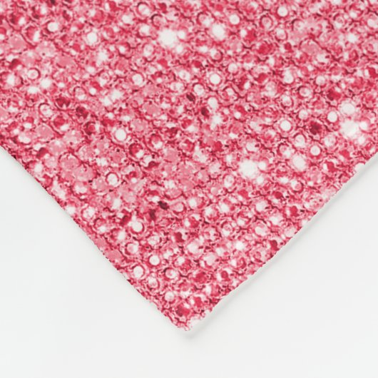 Roze Sequins Gold Foil en Diamonds Fleece Deken (Hoek)