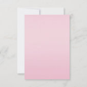 Roze Sequins Gouden Boog Save De Datum Bruiloft Save The Date (Achterkant)