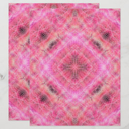 Roze Serene Tuin Schrapboek Papier 2-zijdige Pagin