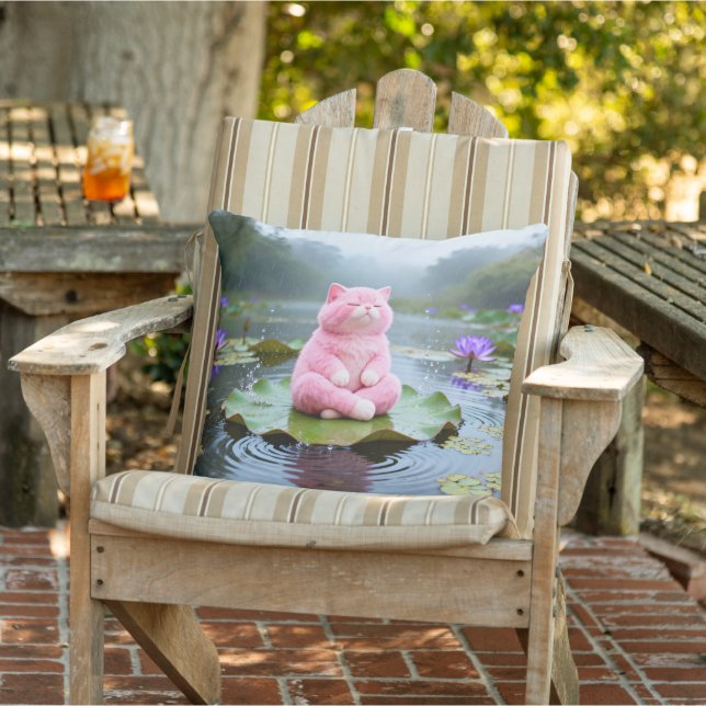 Roze Sereniteit 001 Buitenkussen (Stoel)