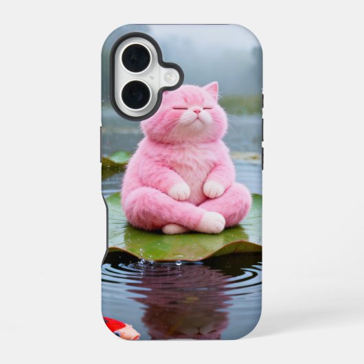 Roze Sereniteit 001 iPhone 16 Hoesje (Achterkant)
