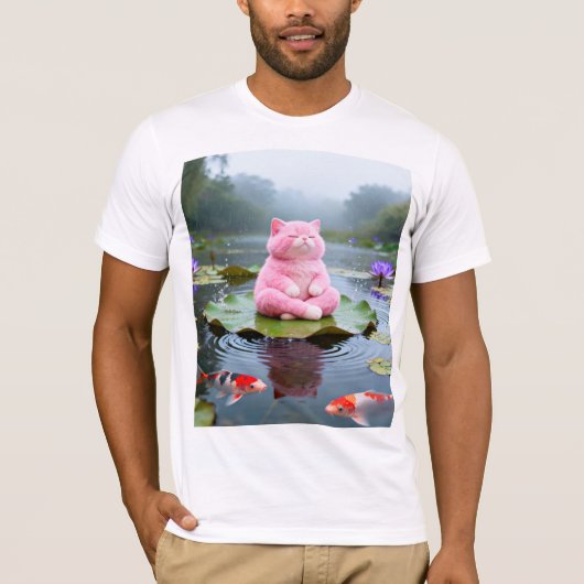 Roze Sereniteit 001 T-shirt (Voorkant)