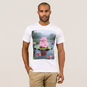 Roze Sereniteit 001 T-shirt (Voorkant volledig)