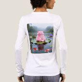 Roze Sereniteit 001 Tri-Blend Shirt (Achterkant)