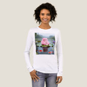 Roze Sereniteit 001 Tri-Blend Shirt (Voorkant)