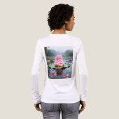Roze Sereniteit 001 Tri-Blend Shirt (Achterkant)