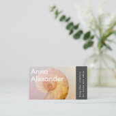 Roze sereniteit ontwerp 11 visitekaartje (Staand voorkant)