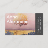 Roze sereniteit ontwerp 6 visitekaartje (Voorkant)