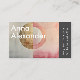 Roze sereniteit ontwerp 7 visitekaartje