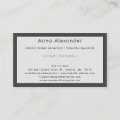 Roze sereniteit ontwerp 9 visitekaartje (Achterkant)