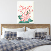 Roze Serenity Canvas Afdruk (Insitu (Slaapkamer))