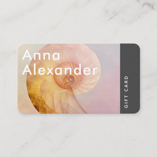 Roze Serenity Design 11 Gift Kaart Visitekaartje (Voorkant)