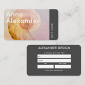 Roze Serenity Design 11 Gift Kaart Visitekaartje (Voorkant / Achterkant)