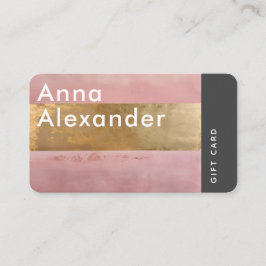 Roze Serenity Design 2 Gift Kaart Visitekaartje