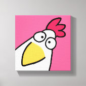 Roze SERIEUS CHICKEN door Sandra Boynton Canvas Afdruk (Voorkant)
