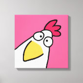 Roze SERIEUS CHICKEN door Sandra Boynton Canvas Afdruk (Voorkant)