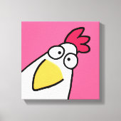 Roze SERIEUZE CHICKEN door Sandra Boynton Canvas P (Voorkant)
