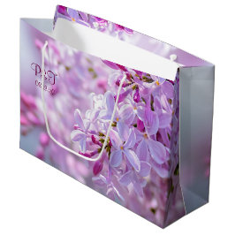 Roze seringen bloemen groot cadeauzakje