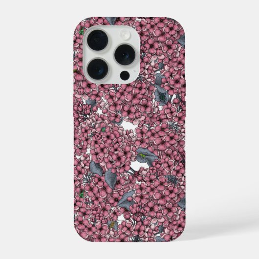 Roze Seringentuin iPhone Hoesje (Achterkant)