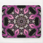 Roze Serpent Fractal Mandala Mousepad Muismat (Voorkant)