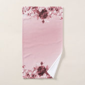 Roze set handdoeken van Floral (Handdoek)