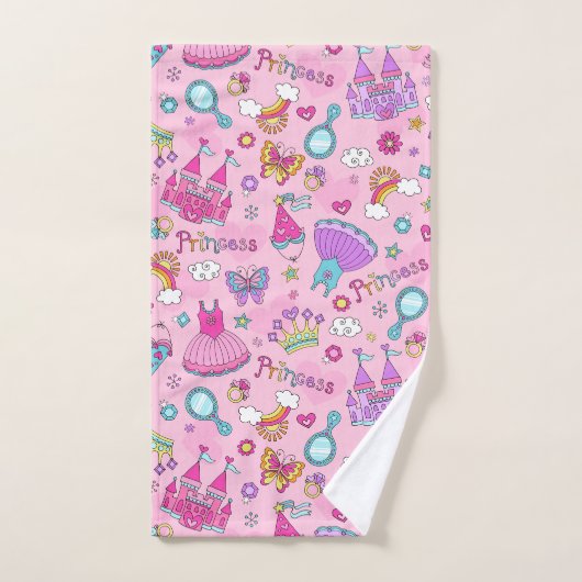 Roze set handdoeken van prinses Bathroom (Handdoek)