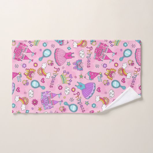 Roze set handdoeken van prinses Bathroom (Handdoek)