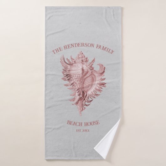 Roze set handdoeken van Shell Bath (Badhanddoek)